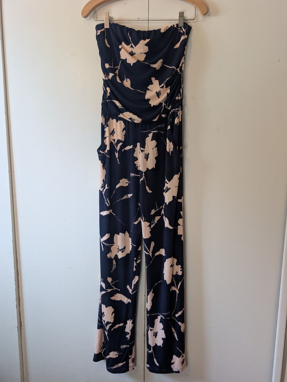 Veronica M Navy Blue Floral Jumpsuit